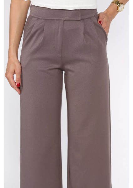 Kadın Bel Lastikli Cırtlı Palazzo Pantolon P-00017609 modelleri