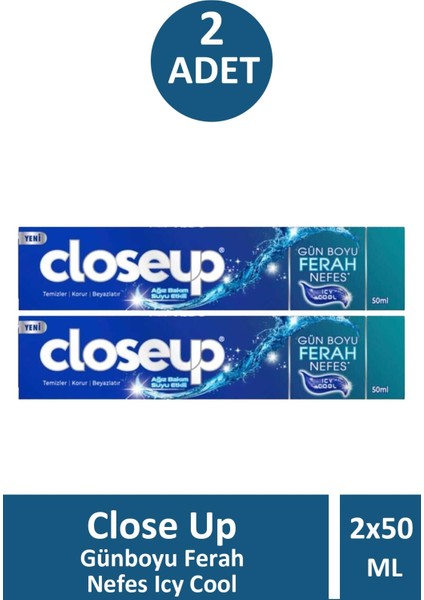 Günboyu Ferah Nefes Icy Cool 50 ml 2 Adet