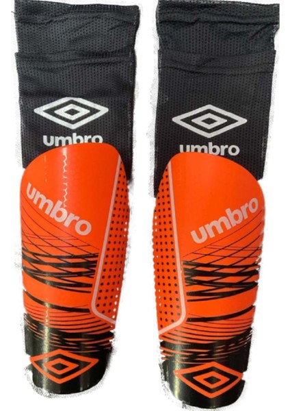 Shin Guard Tekmelik Çoraplı 21035U - Turuncu-Siyah - M