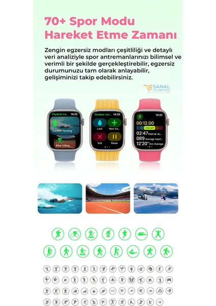 Watch Sq 9 Mini Kadın Akıllı Saat