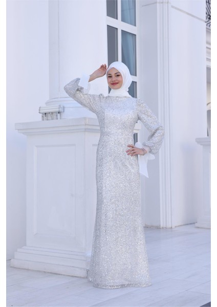 Şimal Abiye Beyaz SN104