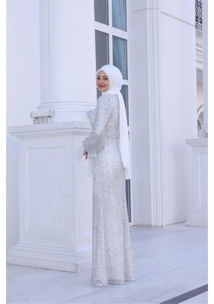 Şimal Abiye Beyaz SN104