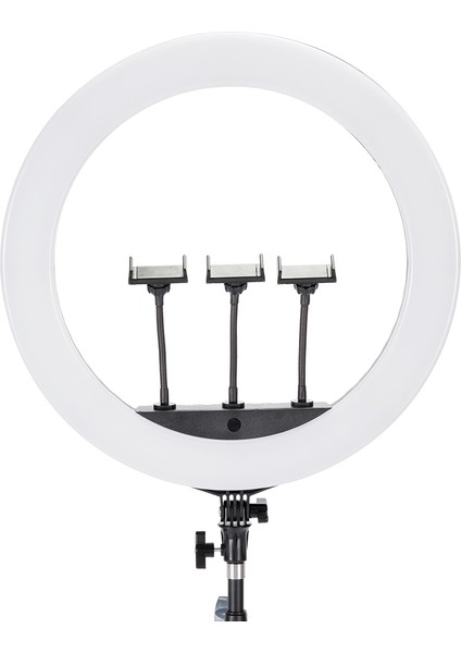 FM-21R Uzaktan Kumandalı 52CM Işıklı Telefon Tutucu Ring Light Siyah