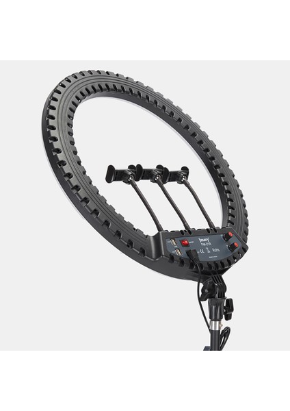 FM-21R Uzaktan Kumandalı 52CM Işıklı Telefon Tutucu Ring Light Siyah modelleri