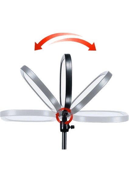 FM-58R Değiştirilebilir Ayaklı 9 Inç LED Panel Aydınlatma Işığı Siyah fiyatları