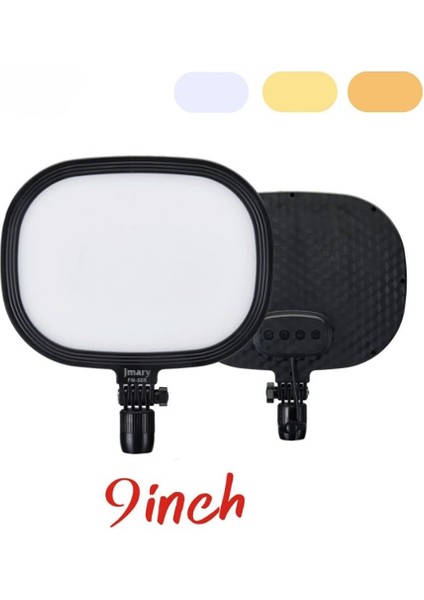 FM-58R Değiştirilebilir Ayaklı 9 Inç LED Panel Aydınlatma Işığı Siyah modelleri