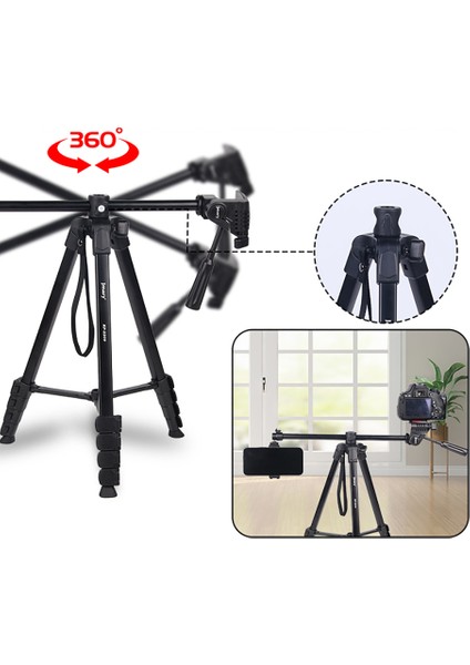 KP-2209 360 Derece Dönebilen Başlıklı Tripod Siyah modelleri