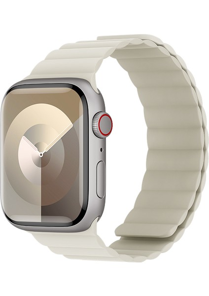 Watch 44MM Uyumlu Benks Magnetik Tak Çıkar Silikon Strap Kayış Starlight fiyatları