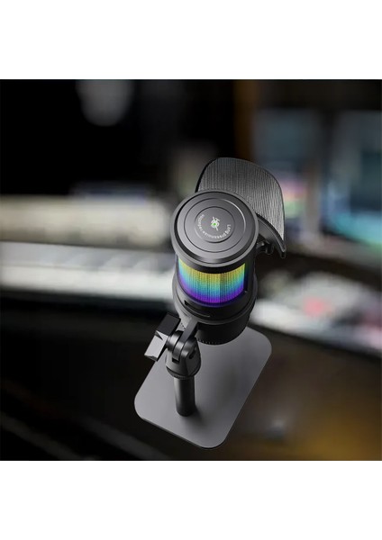MC-PW13 Ayrılabilen Pop Filtre Gürültü Önleyici 360 Dönebilen Tak Çalıştır USB Mikrofon Siyah modelleri