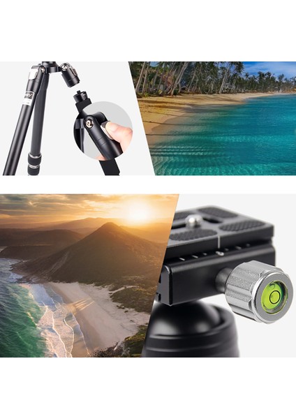 KT255+NB36 360 Derece Dönebilen Değiştirilebilir Başlıklı Tripod Siyah modelleri