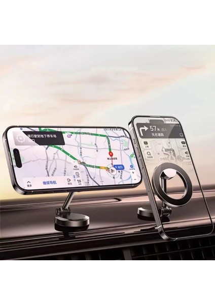 Mh-79 360 Derece Dönebilen Düz Zemin Araç Telefon Tutucu Siyah modelleri