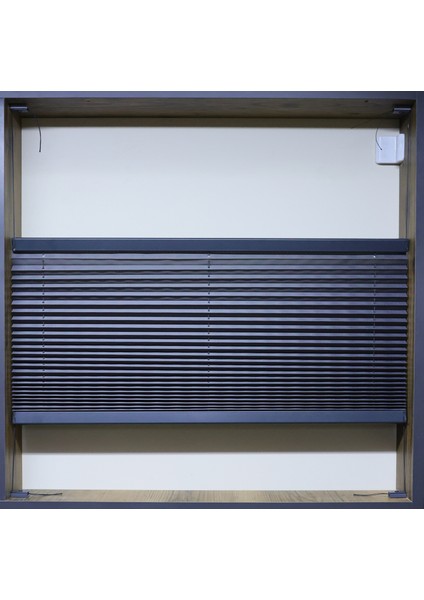 Antrasit Plise Katlanır Cam Balkon Perdesi - Ofis Perdesi - Ev Perdesi - Salon Perdesi - Plise Perde fiyatları