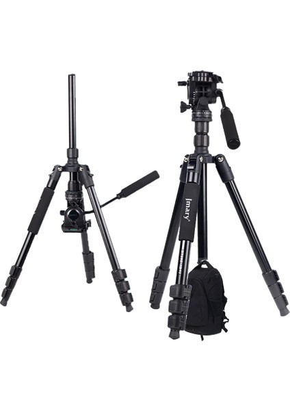 KT285+NB50 Ayarlanabilir Başlıklı Tripod Siyah