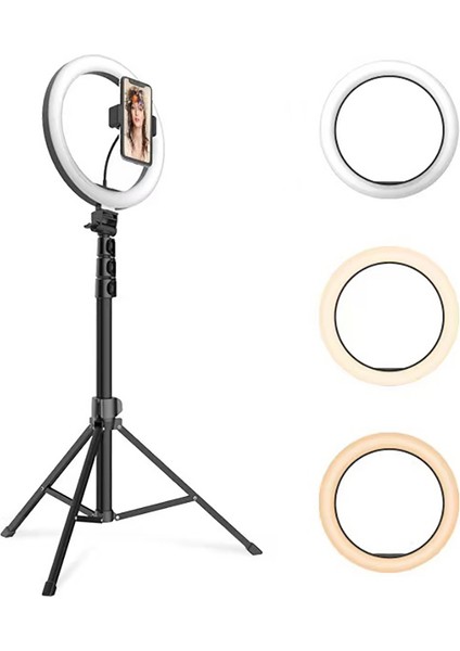 FM-536A Bluetooth Kumandalı Tripod Telefon Tutucu Ring Light Siyah fiyatları