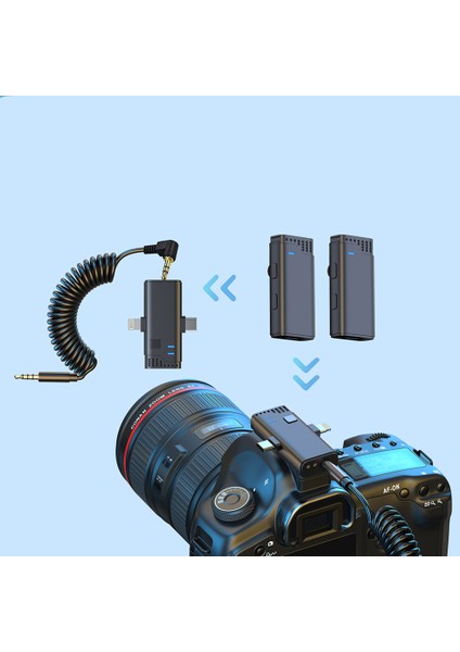 Mw-16 3 In 1 Kablosuz Yaka Mikrofonu Siyah modelleri