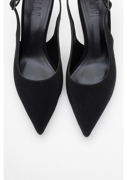 Caisa Siyah Simli Kadın Topuklu Ayakkkabı fiyatları