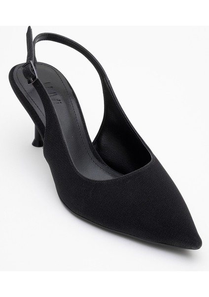 Caisa Siyah Simli Kadın Topuklu Ayakkkabı modelleri