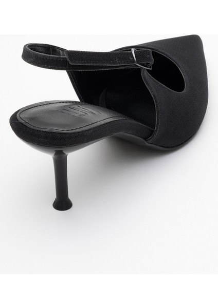 Caisa Siyah Simli Kadın Topuklu Ayakkkabı indirimleri