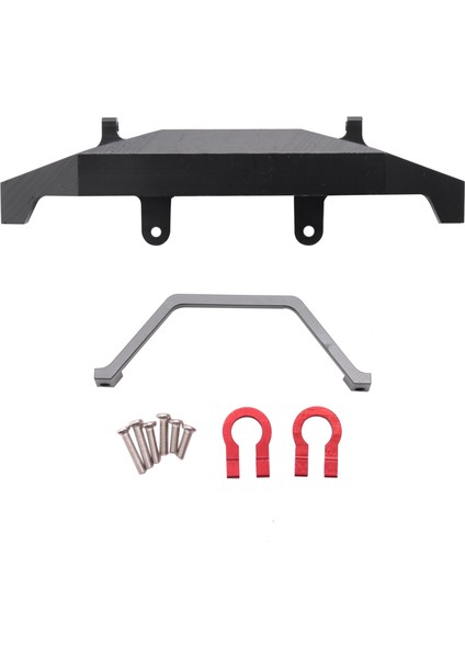 Wpl C14 C24 C24-1 1/16 Rc Araba 4x4 Kamyon ve Paletli Yükseltme Parçaları Aksesuarları Için Metal Ön Tampon, Siyah (Yurt Dışından)