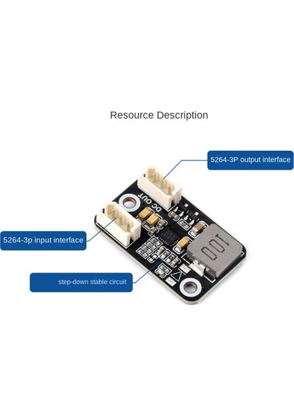 Buck Mini Modül Dc Buck Adaptörü 30CM Bağlantı Hattı 7.2V Buck Regülatör Veri Yolu Servo Adaptörü SC15 Servo SC09 Servo Için (Yurt Dışından)