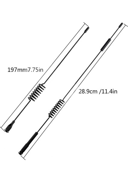 1 10 Ölçekli Rc Paletli 11.4 Inç ve 6.3 Inç Metal Anten, Traxxas Trx-4 D90 Eksenel SCX10 90046 Için Aksesuar Dekorasyonu (Yurt Dışından) fiyatları