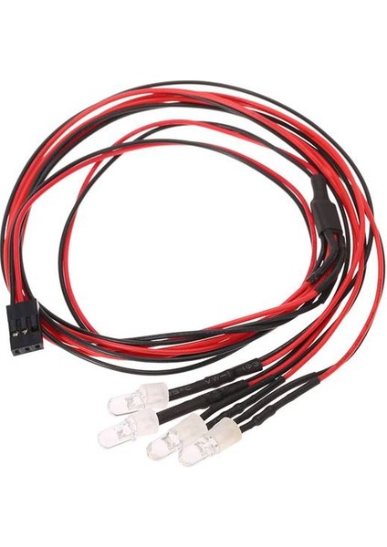4 LED Işık Kiti 2 Beyaz 2 Kırmızı 3ch Lamba Kontrol Paneli 1/10 1/8 Traxxas Trx4 Hsp Eksenel SCX10 D90 Hpı Rc Araba Için (Yurt Dışından)