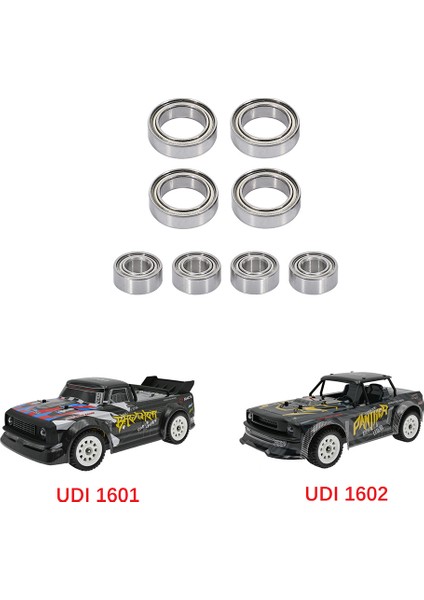 SG1603 SG1604 Sg 1603 Udırc UD1601 UD1602 UD1603 UD1604 1/16 Rc Araba Yedek Parçaları Aksesuarları Için 8 Adet Bilyalı Rulman Seti (Yurt Dışından)