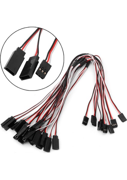 5 Adet/grup Rc Servo Y Uzatma Kablosu Kablo Kurşun Tel Jr Futaba Rc Servo Rc Uçak Helikopter Araba Dıy Için, 15 cm (Yurt Dışından)