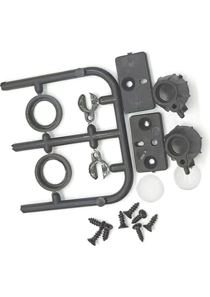 1set Rc Araba Tavan Lambası Bagaj Rafı LED Spot Plastik Taban SCX24 1/24 1/12 1/16 Rc Araba Aksesuarları Yuvarlak (Yurt Dışından)