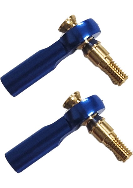 M3 Metal Bilyalı Başlık Konumlandırma Çekme Çubuğu 2mm Bağlantı Çubuğu Metal Bilyalı Başlık Servo Bağlantı Çubuğu M3/m2 T Model Tekne Bağlantı Parçası Mavi (Yurt Dışından)