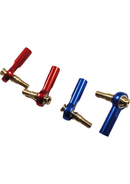 M3 Metal Bilyalı Başlık Konumlandırma Çekme Çubuğu 2mm Bağlantı Çubuğu Metal Bilyalı Başlık Servo Bağlantı Çubuğu M3/m2 T Model Tekne Bağlantı Parçası Mavi (Yurt Dışından)