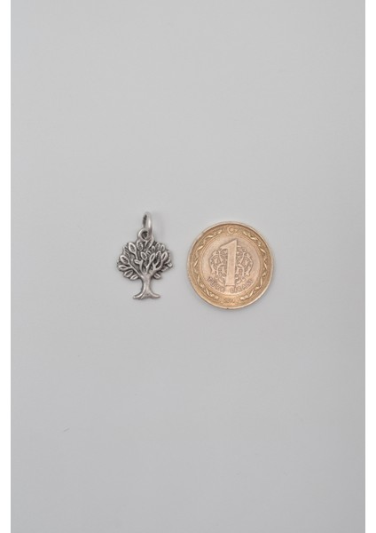 Hayat Ağacı Anahtarlık - Antik Gümüş Kaplama - Kadın Erkek indirimleri