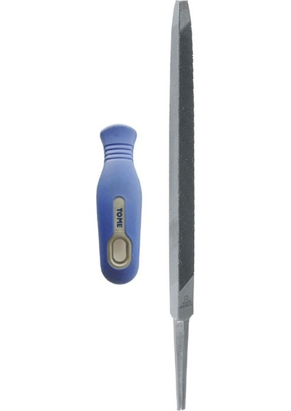 8" Testere Bileme Eğesi Standart Diş Saplı, Dayanıklı ve Kullanışlı Araç.