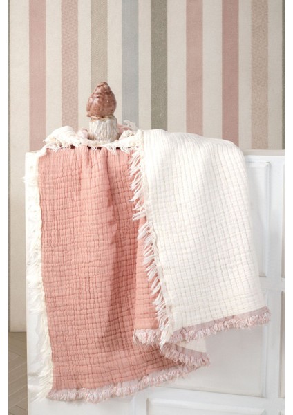 5 Katlı %100 Pamuk Müslin Bebek Battaniyesi