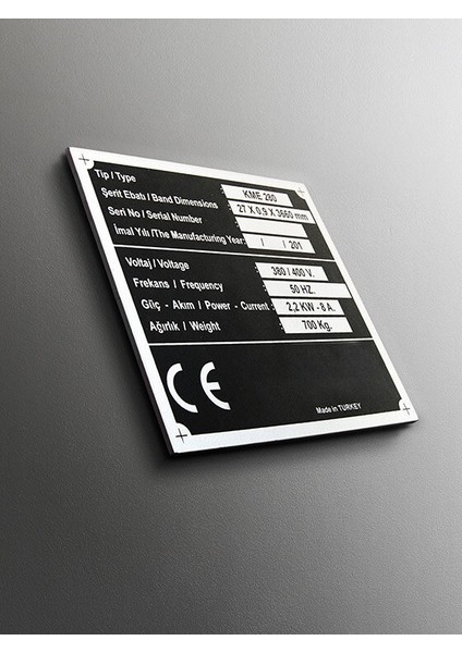 5925 Metal Etiket Yapıştırma Bantı 100 Adet / 1 Paket