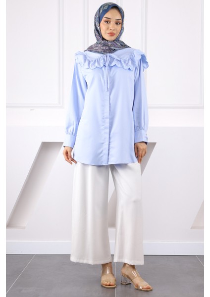 Mavi Renk Bloklu Gömlek fiyatları