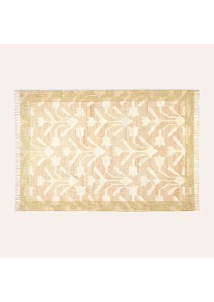 Jaıpur Jüt Kilim 120X180 cm Bej - Yeşil