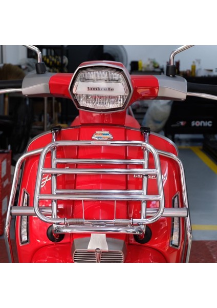 Lambretta G 350 Ön Taşıma Demiri * Krom* (Sis Farı Montaj Ayaklı) / Friendship