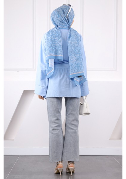 Bebe Mavi Bel Kuşaklı Tunik fırsatları