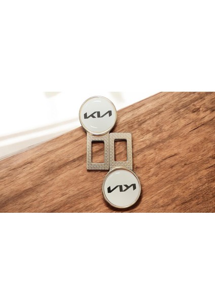Kia Yeni Logolu Ikaz Ses Susturucu Metal Toka 2 Adet
