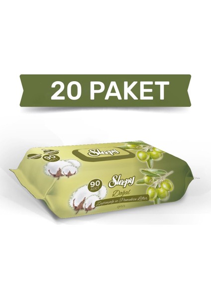 Zeytinyağlı Islak Havlu 20X90=1800 Yaprak