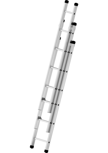 Elmas Serisi - 3 Parça x 2 Metre = 6 Metre Alüminyum Merdiven - Yerli Üretim indirimleri