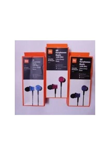 ESLIFETECH26AKSESUAR Red Mi-Xiaomi Uyumlu Mi Earphones Basic Ultra Deep Bass 3.5mm Jacklı Kablolu Mikrofonlu Kulakiçi Kulaklık(Pembe-Pink) fiyatları