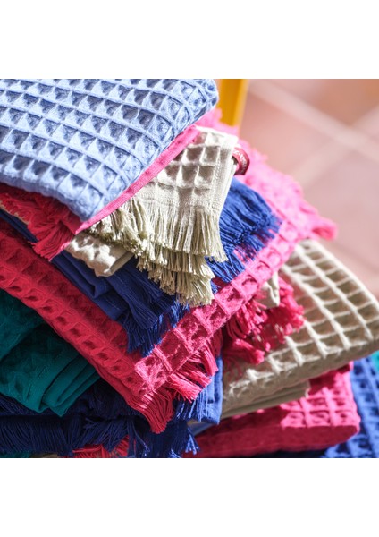 Solıd Waffle Pamuk Modal Pamuklu Yüz Havlusu 50X90 cm Yeşil fırsatları