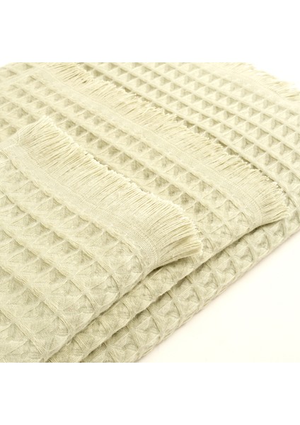 Solıd Waffle Pamuk Modal Pamuklu Yüz Havlusu 50X90 cm Yeşil