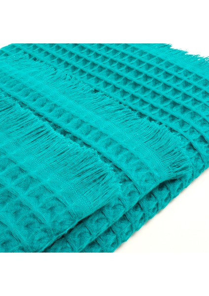Solıd Waffle Pamuk Modal Pamuklu Yüz Havlusu 50X90 cm Koyu Yeşil