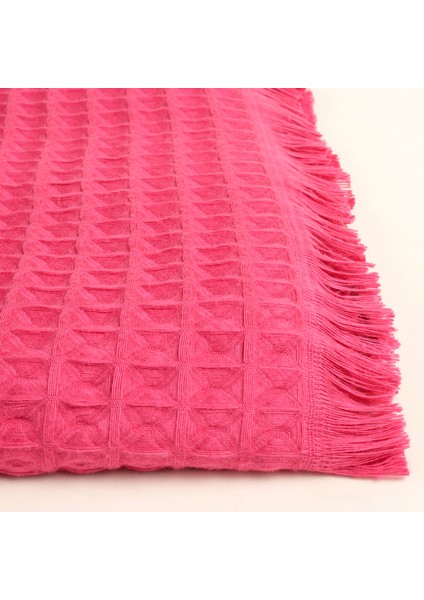 Solıd Waffle Pamuk Modal Pamuklu Yüz Havlusu 50X90 cm Fuşya