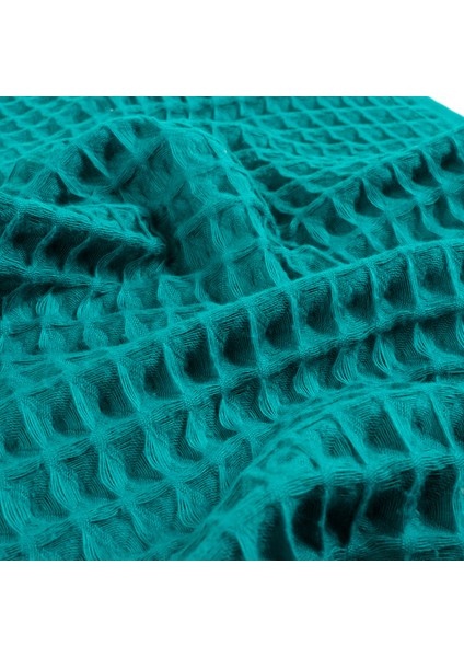 Solıd Waffle Pamuk Modal Pamuklu Yüz Havlusu 50X90 cm Koyu Yeşil