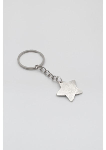 Yıldız Anahtarlık - Antik Gümüş Kaplama - Kadın Erkek fiyatları