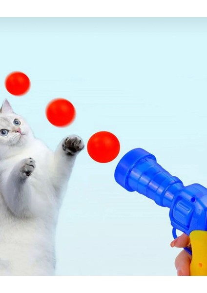 Top Fırlatan Kedi Oyuncağı, Top Atma Tabancası ve 3 Adet Top fiyatları